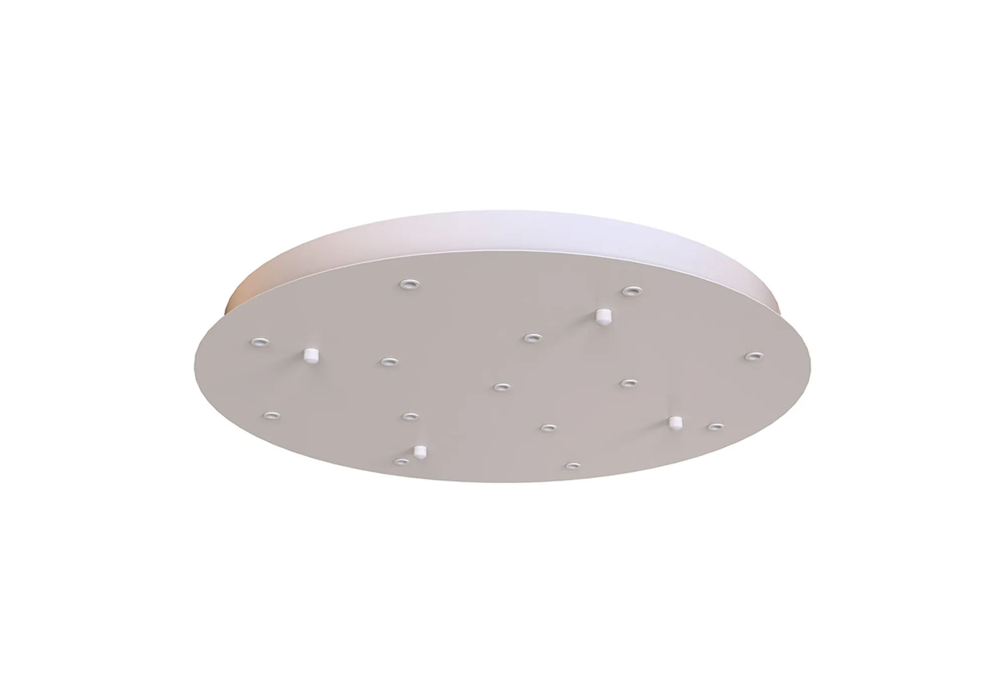 M9370  Modular 60cm Round 14 DC Plug Canopy/Ceiling Rose Kit (FRAME ONLY) (Excluding Driver), White